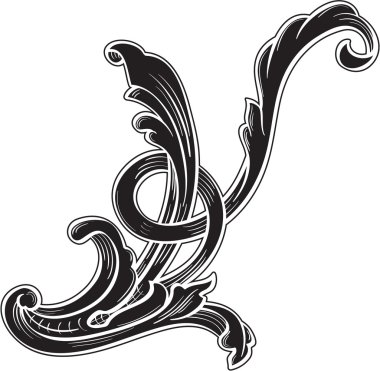 Sanat swirll desighn lüks öğe