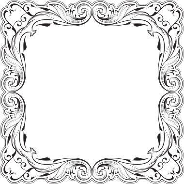 Dekor güzel sanatlar girdap çerçeve