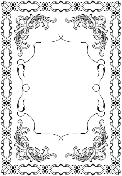 Baroque perfect art frame — Stock Vector