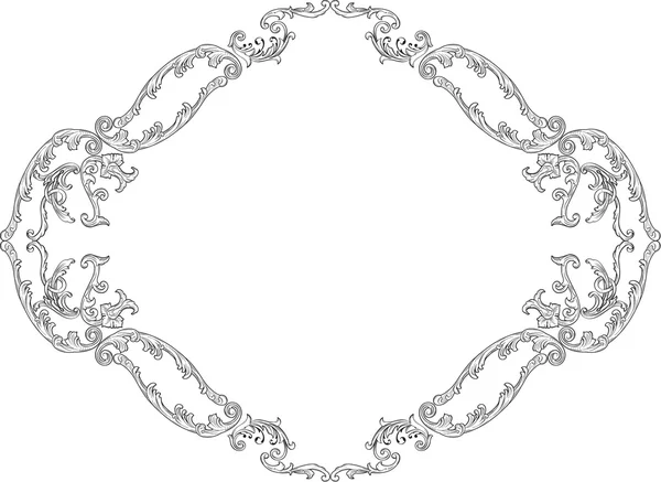 Luxury baroque decor page — Stockový vektor