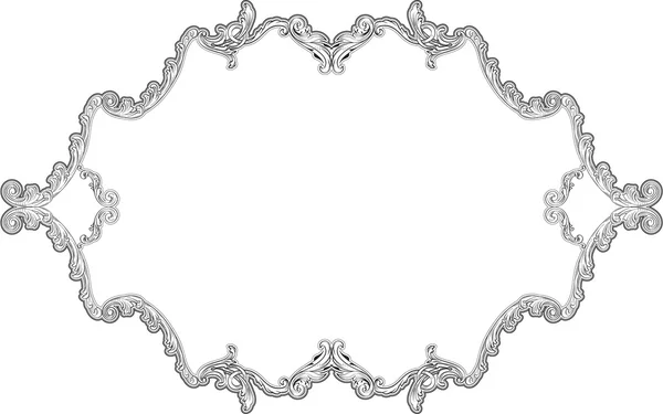 The baroque decor page — Stock vektor