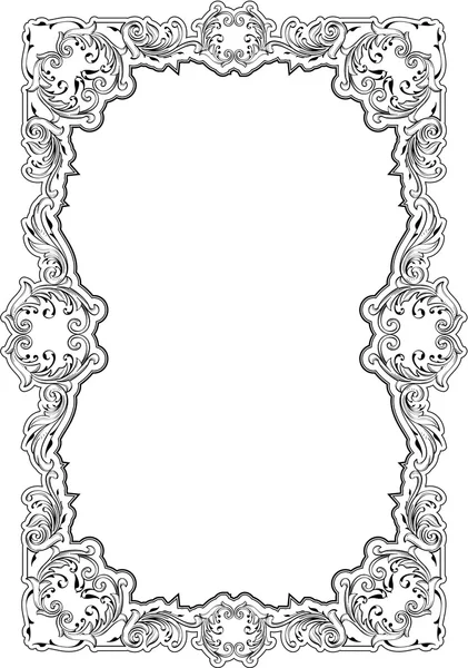 La page de salutation baroque — Image vectorielle
