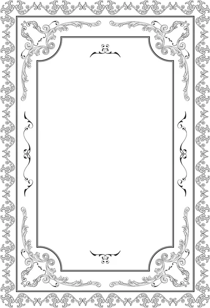 Baroque nice page — Stock Vector