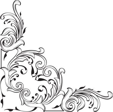 Dekor güzel köşe sanat öğesi