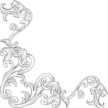 Süslü köşe sanat öğesi