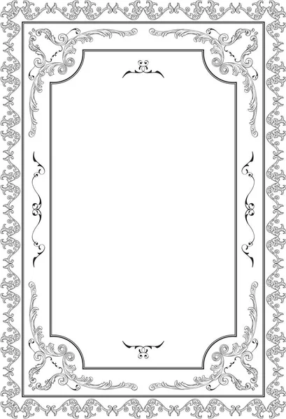 Belle page baroque — Image vectorielle