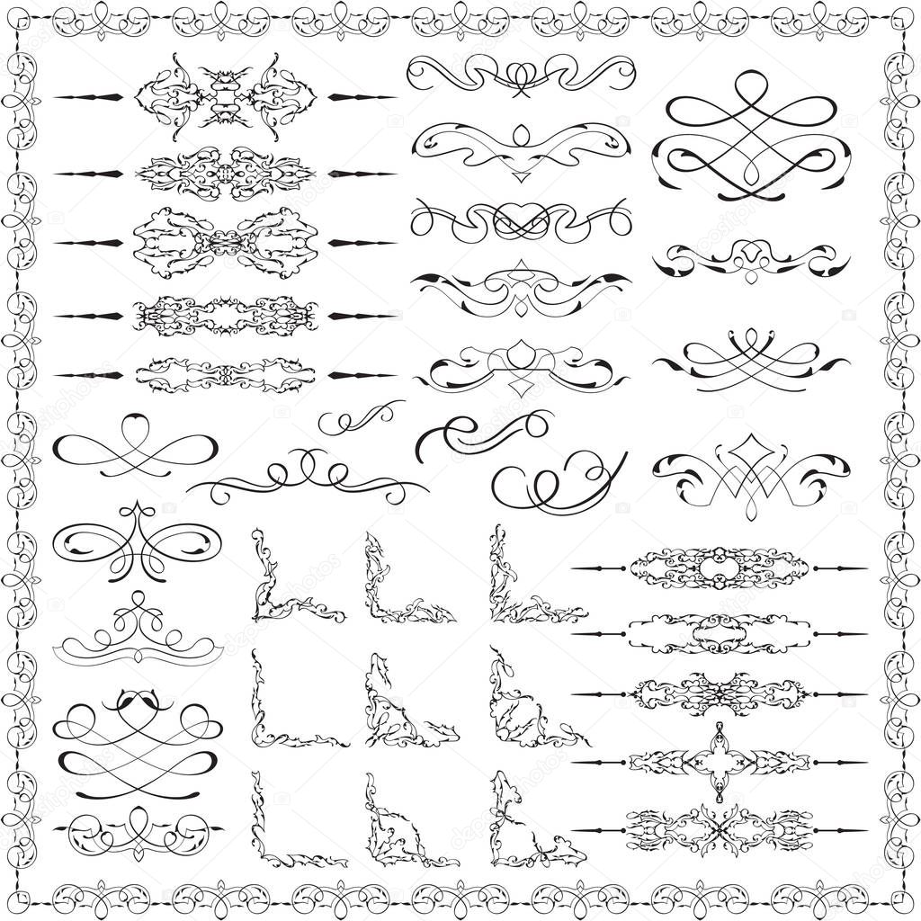 Ornate splendid design elements