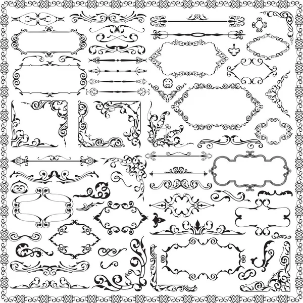 Vintage muhteşem sanat küme