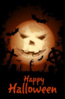 Cadılar Bayramı partisi Poster. Tatil kartı.