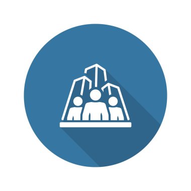 İş dünyası takım ikonu. düz dizayn.