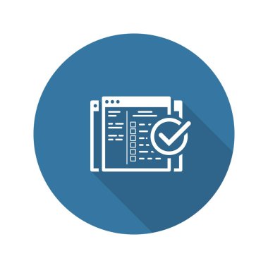 Kurulum kampanya simgesi. Düz tasarım.