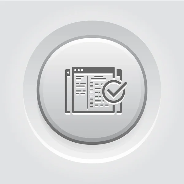 Configurar icono de la campaña. Diseño de botón gris . — Archivo Imágenes Vectoriales
