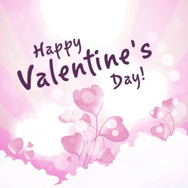 Sevgililer Günü tebrik kartı.