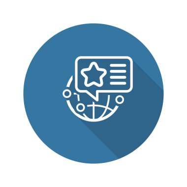 Hedeflenen konumlara simgesi. Düz tasarım.