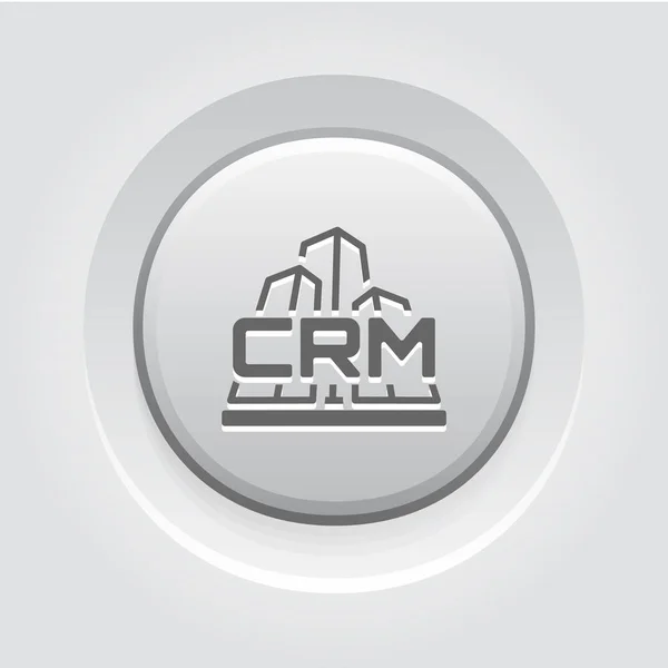 Zakelijke Crm-systeem pictogram. Vlakke Design. — Stockvector