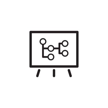 Zihin harita simgesi. İş kavramı. Düz tasarım.