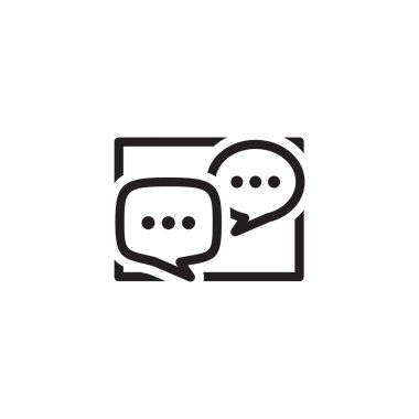 Tartışma panosu simgesi. İş kavramı. Düz tasarım.