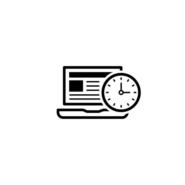 Time Management ikon. Affärsidé. Platt Design. — Stock vektor