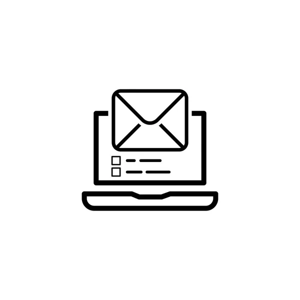 Икона маркетинга электронной почты. Плоский дизайн . — стоковый вектор