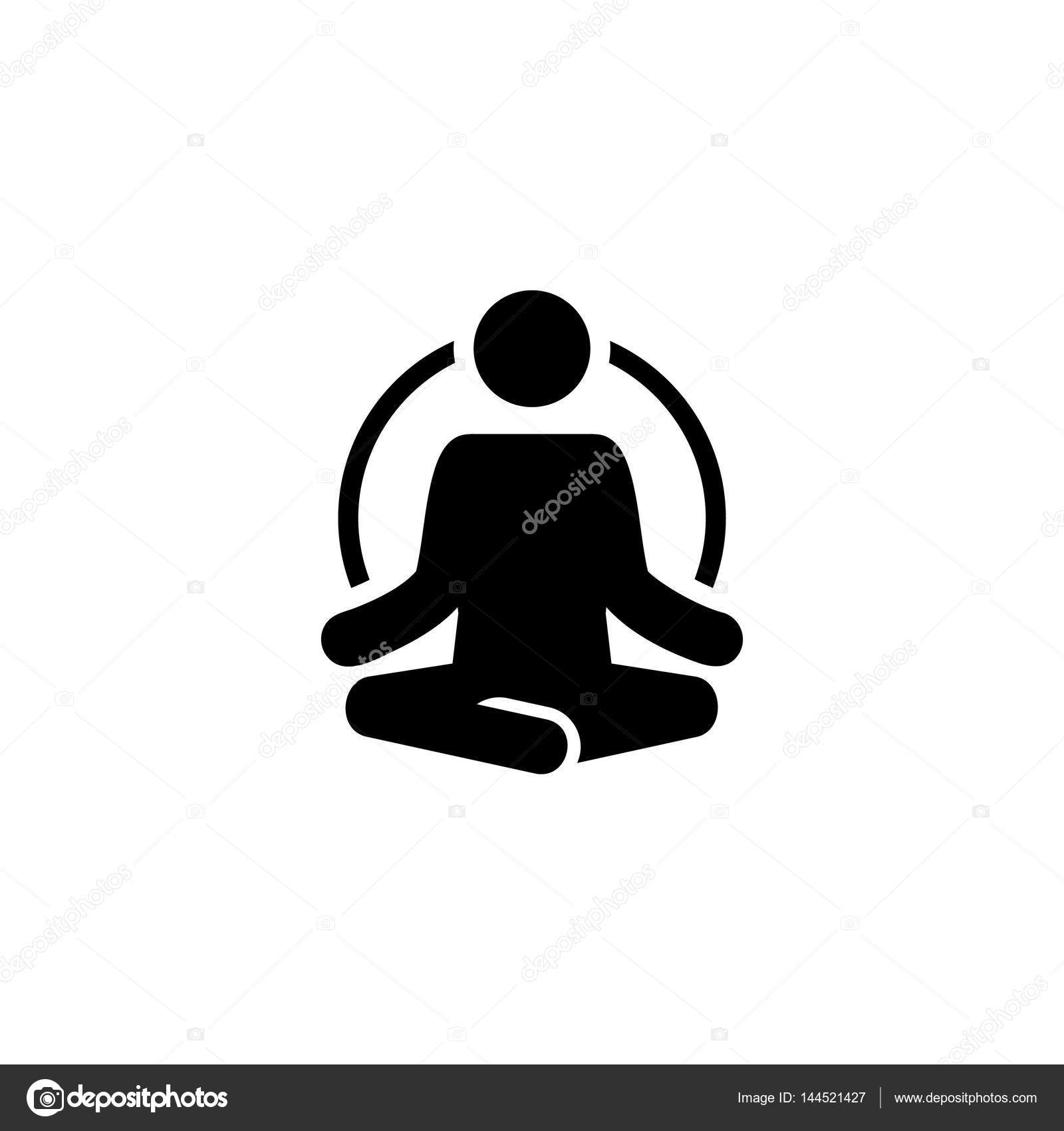 Yoga Symbol Icon - Arte vetorial de stock e mais imagens de Ioga