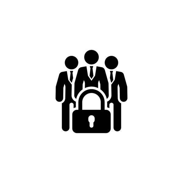 Business Security Icon. Flat Design. — Stock Vector