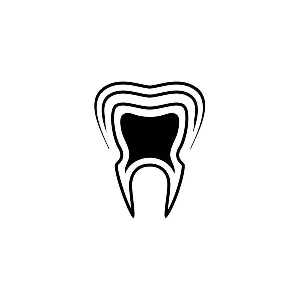 Oral Health Icon. Flat Design.