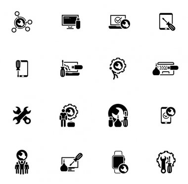 Tamir servis ve bakım Icons Set.