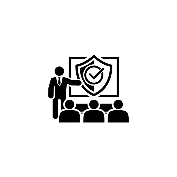 Security Briefing Icon. Business Concept. — Stock Vector