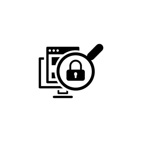 Internet Security Icon. Flat Design. — Stock Vector