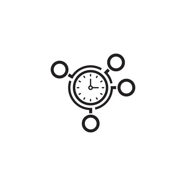 Icona della gestione del tempo. Concetto aziendale . — Vettoriale Stock