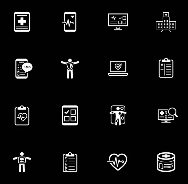 Lékařské a zdravotní péči ikony Set. Plochý Design. — Stockový vektor
