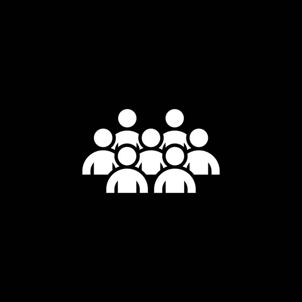 Grupo de iconos de la gente. Concepto de negocio. Diseño plano . — Vector de stock