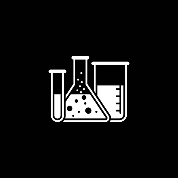 Laboratorium i ikona usługi medyczne. Płaska konstrukcja. — Wektor stockowy