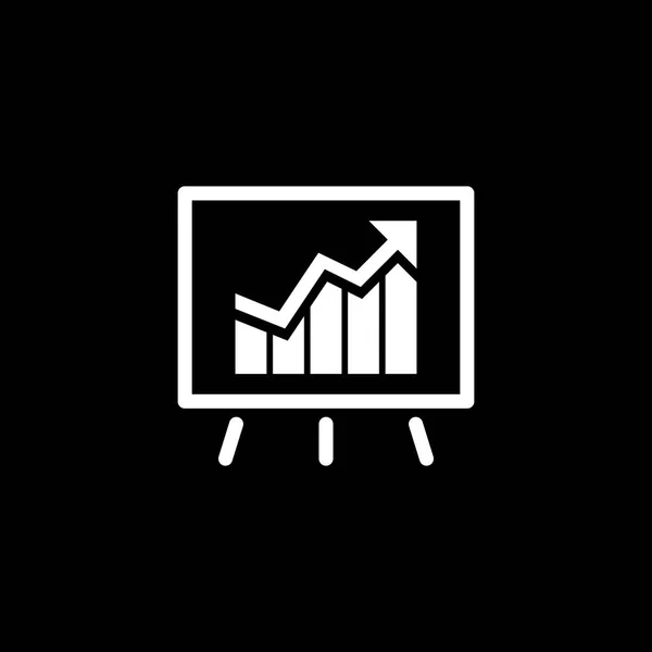 演示文稿的成就图标。经营理念。平面设计 — 图库矢量图片