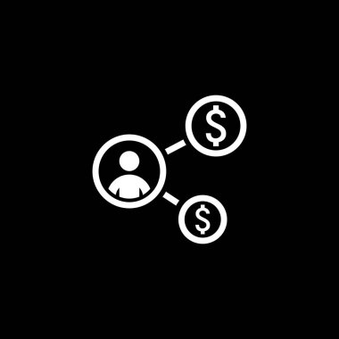 Yatırım simgesine dönmek. İş kavramı. Düz tasarım.