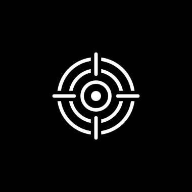 İş hedefleri simgesi. Düz tasarım.