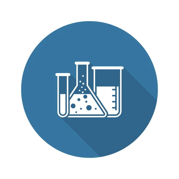 Laboratório e Serviços Médicos Ícone. Design plano . —  Vetores de Stock