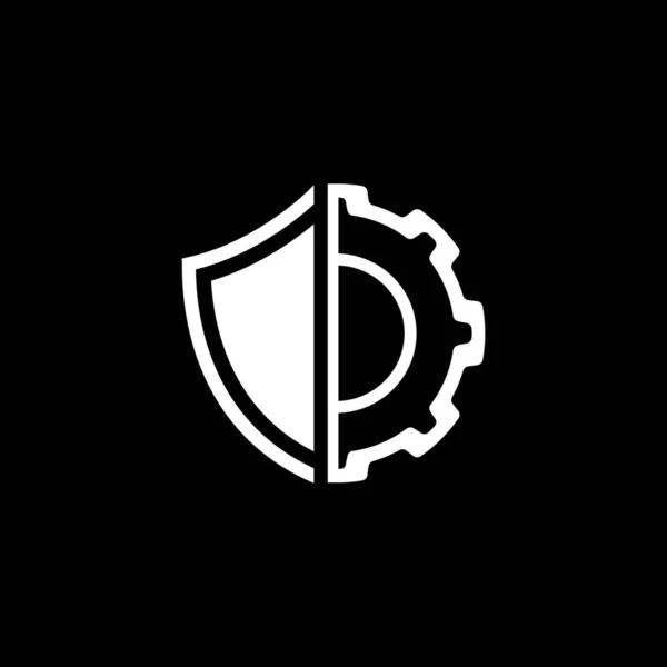 De pictogram van de montages van de veiligheid. Vlakke Design. — Stockvector