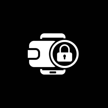 Düz dijital cüzdan güvenli işlem kavramı