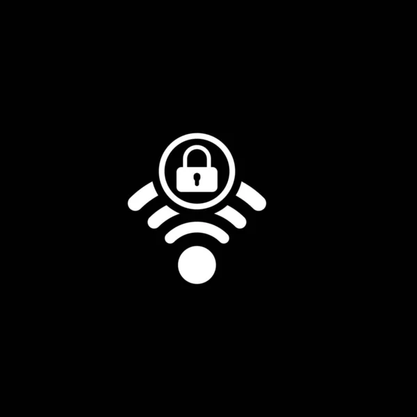 Secure Access Icon. Design plano . — Vetor de Stock