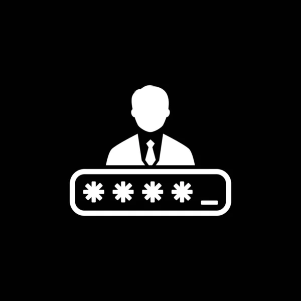 Datenschutz-Symbol. flache Bauweise. — Stockvektor