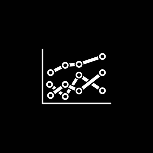 Statistik-ikonen. Platt Design. — Stock vektor