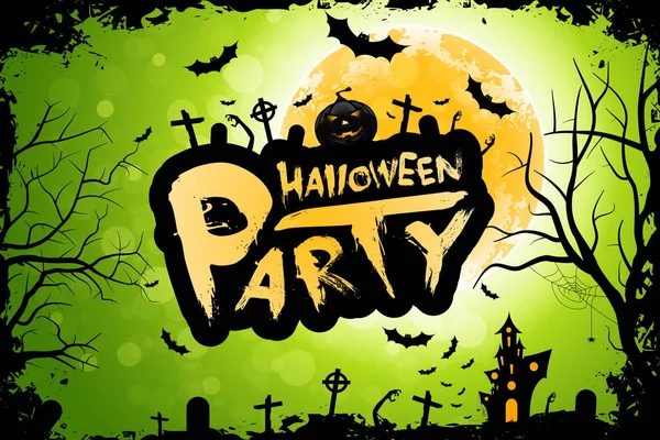 Fundo da festa de Halloween — Vetor de Stock