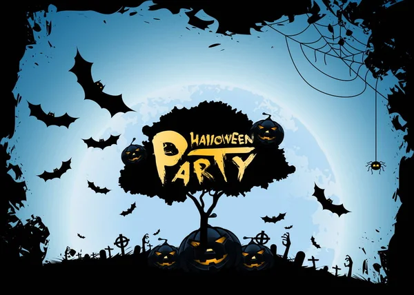 Fundo da festa de Halloween — Vetor de Stock