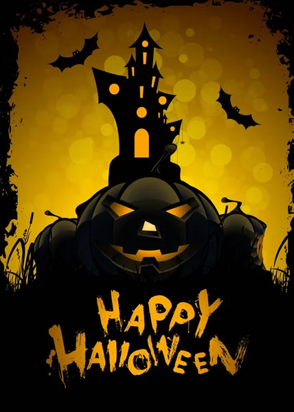 Halloween Greeting Card — Stock Vector