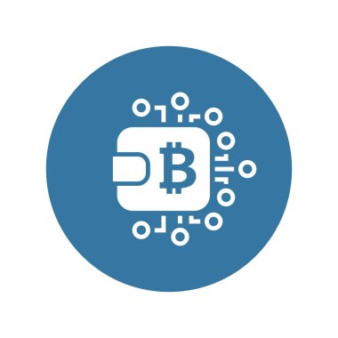 Bitcoin cüzdan simgesi.