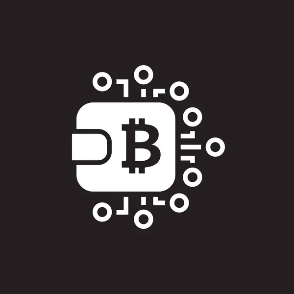 Bitcoin Wallet pictogram. — Stockvector