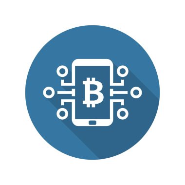 Bitcoin dijital para simgesi.