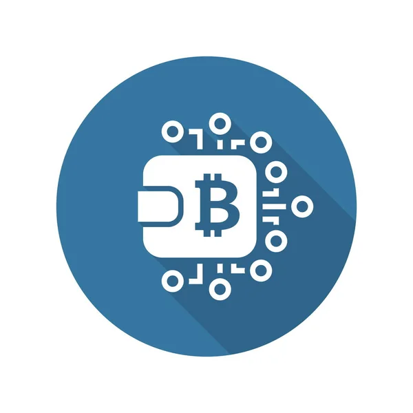 Bitcoin Wallet pictogram. — Stockvector