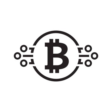 Bitcoin Cryptocurrency simgesi.